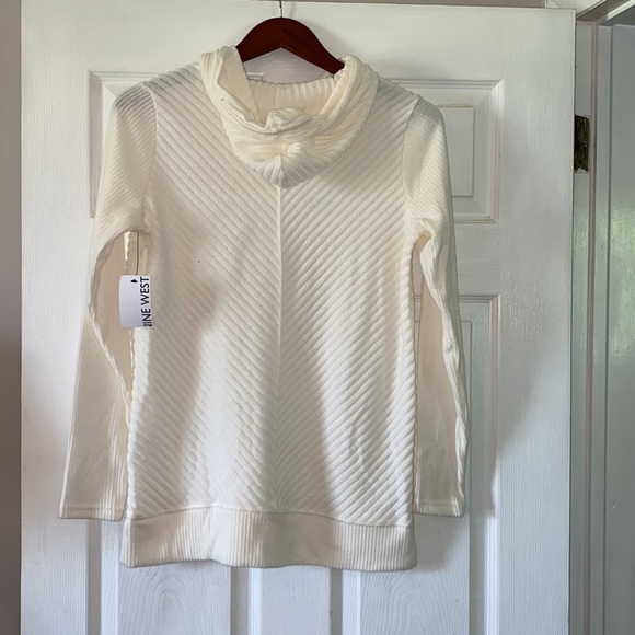 Nine West Knit Hoodie Sweater - Picture 2 of 3